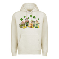Oatmeal Heather patricks day coffee Premium Hoodie - MaliasSmallBusiness