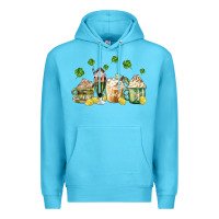 Ocean Blue patricks day coffee Premium Hoodie - MaliasSmallBusiness