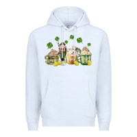 White patricks day coffee Premium Hoodie - MaliasSmallBusiness