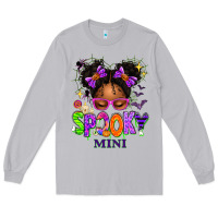 Moon Dust Spooky Mini Halloween Messy Bun Long Sleeve Tee - texasbilliewilder