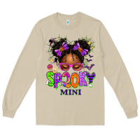 Mushroom Spooky Mini Halloween Messy Bun Long Sleeve Tee - texasbilliewilder