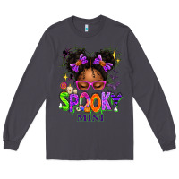 Smoke Spooky Mini Halloween Messy Bun Long Sleeve Tee - texasbilliewilder