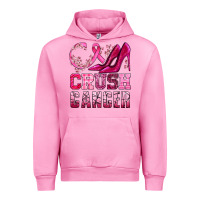 Fuchsia Pink crush cancer high heels bbs Urban Hoodie - BundleAndBundleShop