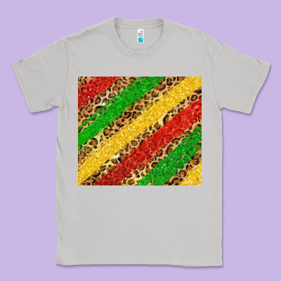 African Colors Leopard Classic Tee Designed By Zillion Design Studio