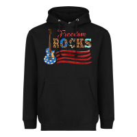 Black freedom rocks with guitar Heavyweight Hoodie - Artiststas