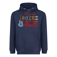 Navy freedom rocks with guitar Heavyweight Hoodie - Artiststas
