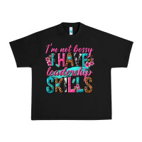 Black im not bossy i have leadership skills Urban Heavy Tee - texasbilliewilder