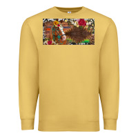 Antique Gold western turquoise gemstone horse cowhide leopard floral background lic Premium Sweatshirt - Artiststas