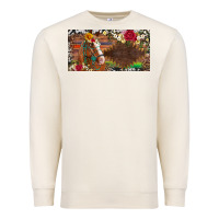 Sandshell western turquoise gemstone horse cowhide leopard floral background lic Premium Sweatshirt - Artiststas