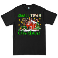 Black Small Town Christmas Premium Tee - Artiststas