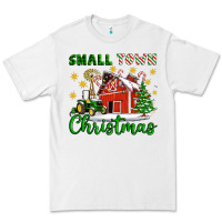White Small Town Christmas Premium Tee - Artiststas
