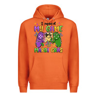 Carrot i paused my game for mardi gras Premium Hoodie - MaliasSmallBusiness