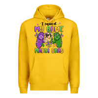 Lemon i paused my game for mardi gras Premium Hoodie - MaliasSmallBusiness