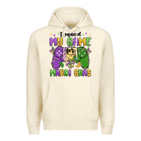 Sandshell i paused my game for mardi gras Premium Hoodie - MaliasSmallBusiness