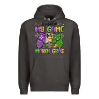 Smoke i paused my game for mardi gras Premium Hoodie - MaliasSmallBusiness