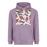 Lavender teacher thunderbolt and glasses Heavyweight Hoodie - BundleAndBundleShop