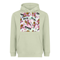 Matcha teacher thunderbolt and glasses Heavyweight Hoodie - BundleAndBundleShop