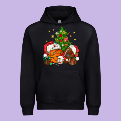 Christmas Sports Bbs Urban Hoodie Designed By Bundleandbundleshop