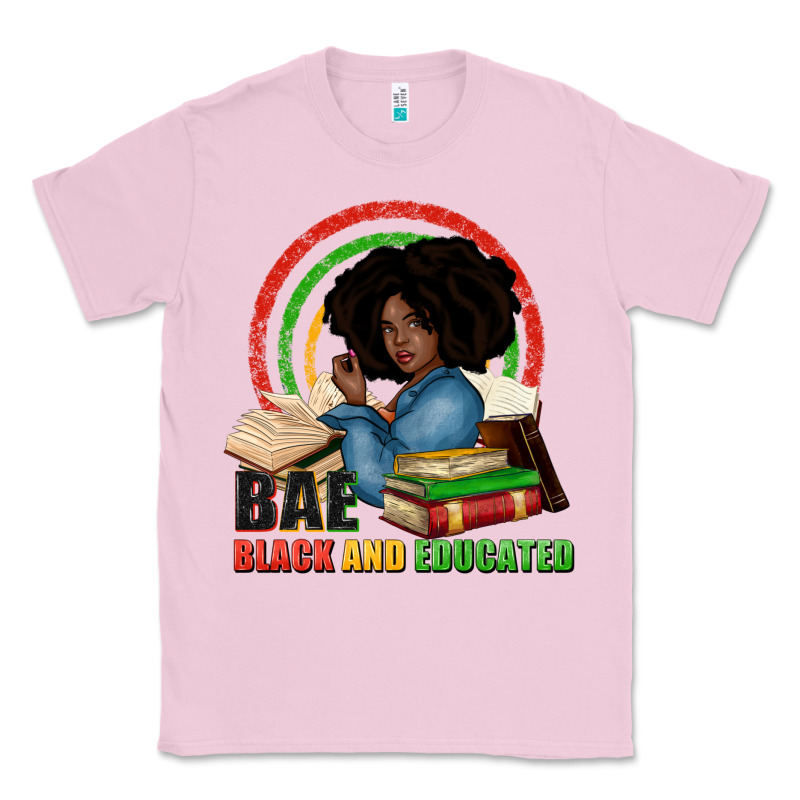 Bae Black And Educated Classic Tee by Zillion Design Studio | Teevron