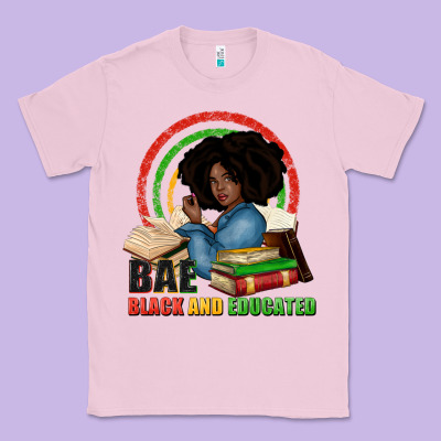 Bae Black And Educated Classic Tee Designed By Zillion Design Studio