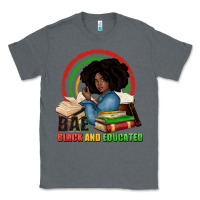 Charcoal Heather Bae black and educated Classic Tee - Zillion Design Studio
