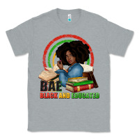 Heather Grey Bae black and educated Classic Tee - Zillion Design Studio