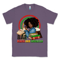 Lavender Bae black and educated Classic Tee - Zillion Design Studio