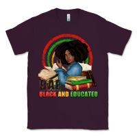 Plum Bae black and educated Classic Tee - Zillion Design Studio