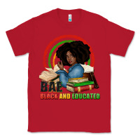 Red Bae black and educated Classic Tee - Zillion Design Studio