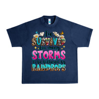 Navy ive survived too many storms to be bothered by raindrops Urban Heavy Tee - texasbilliewilder