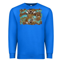 True Royal western leopards and turquoise with cowhide background Premium Sweatshirt - Artiststas