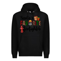Black santa's favorite firefighter Premium Hoodie - AdoDesignShop