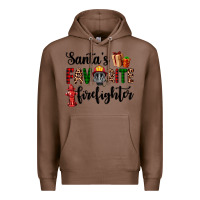 Chestnut santa's favorite firefighter Premium Hoodie - AdoDesignShop