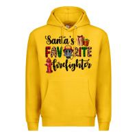 Lemon santa's favorite firefighter Premium Hoodie - AdoDesignShop