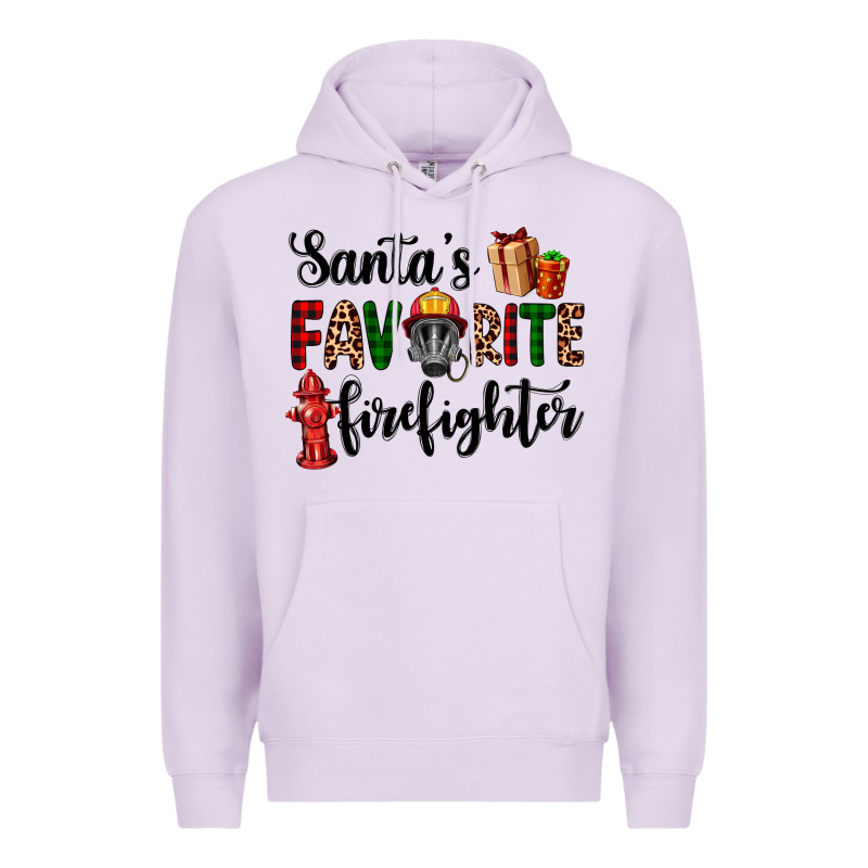 Santa's Favorite Firefighter Premium Hoodie by AdoDesignShop | Teevron