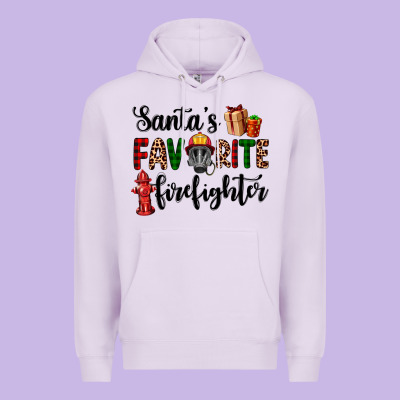 Santa's Favorite Firefighter Premium Hoodie Designed By Adodesignshop
