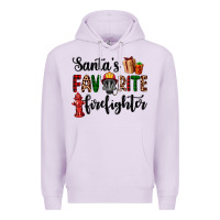 Lilac santa's favorite firefighter Premium Hoodie - AdoDesignShop