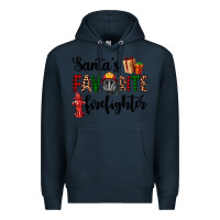 Navy santa's favorite firefighter Premium Hoodie - AdoDesignShop