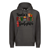 Smoke santa's favorite firefighter Premium Hoodie - AdoDesignShop