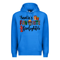True Royal santa's favorite firefighter Premium Hoodie - AdoDesignShop