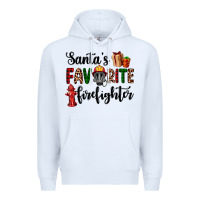 White santa's favorite firefighter Premium Hoodie - AdoDesignShop