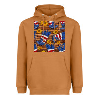 Meerkat america western boots and sunflower seamless pattern Heavyweight Hoodie - BundleAndBundleShop