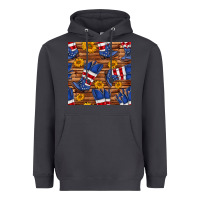 Smoke america western boots and sunflower seamless pattern Heavyweight Hoodie - BundleAndBundleShop