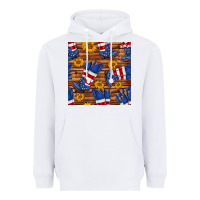 White america western boots and sunflower seamless pattern Heavyweight Hoodie - BundleAndBundleShop