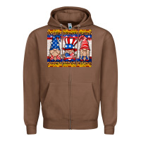 Chestnut usa gnome mouse pad Zipper Hoodie - HRA Design Shop