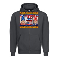 Smoke usa gnome mouse pad Zipper Hoodie - HRA Design Shop