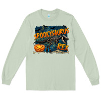 Matcha Spooky Saurus Rex Long Sleeve Tee - texasbilliewilder