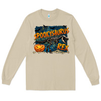 Mushroom Spooky Saurus Rex Long Sleeve Tee - texasbilliewilder