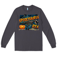 Smoke Spooky Saurus Rex Long Sleeve Tee - texasbilliewilder