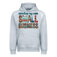 Heather Grey minding my own small business bbs Urban Hoodie - BundleAndBundleShop